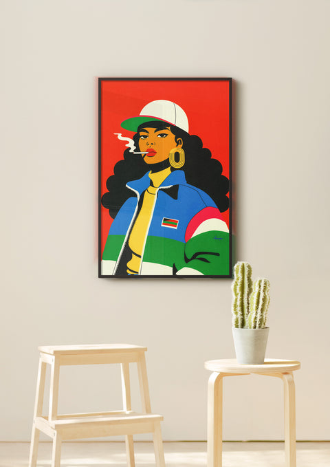 Modern Retro — Maverick | Black Fine Art Print