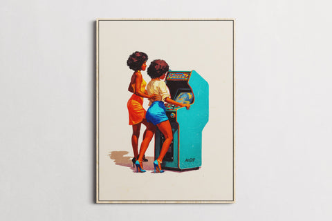 Modern Retro — Co-Op Mode | Black Fine Art Print