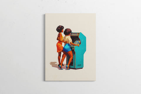 Modern Retro — Co-Op Mode | Black Fine Art Print