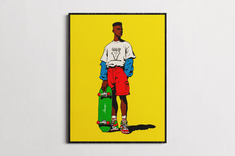 Modern Retro — Board Certified | Black Fine Art Print
