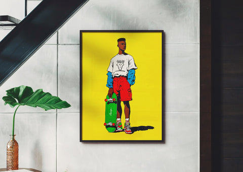 Modern Retro — Board Certified | Black Fine Art Print