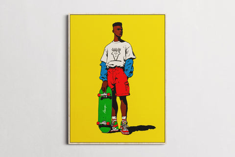Modern Retro — Board Certified | Black Fine Art Print