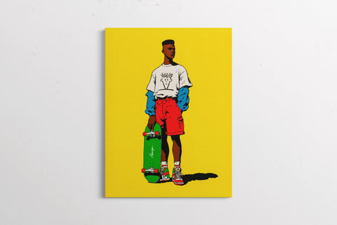 Modern Retro — Board Certified | Black Fine Art Print