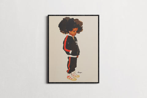 The Kids — L-Boogie | Black Fine Art Print