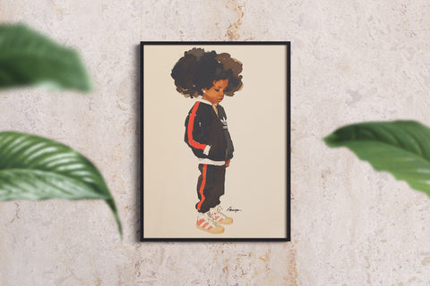 The Kids — L-Boogie | Black Fine Art Print