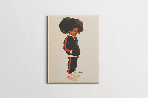 The Kids — L-Boogie | Black Fine Art Print