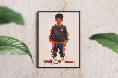 The Kids — Nasir  | Black Fine Art Print