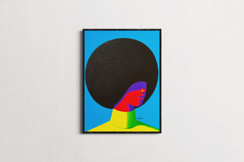 Dreaming in Neon — Afro Beauty | Black Fine Art Print