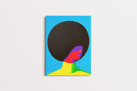 Dreaming in Neon — Afro Beauty | Black Fine Art Print