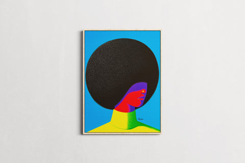 Dreaming in Neon — Afro Beauty | Black Fine Art Print