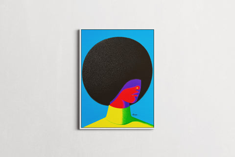Dreaming in Neon — Afro Beauty | Black Fine Art Print