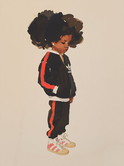 The Kids — L-Boogie | Black Fine Art Print