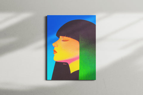 Dreaming in Neon — Quiet Storm | Black Fine Art Print
