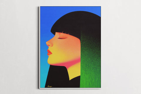 Dreaming in Neon — Quiet Storm | Black Fine Art Print