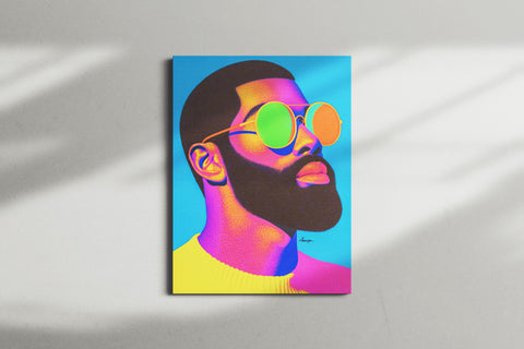 Dreaming in Neon — Stay Fly | Black Fine Art Print