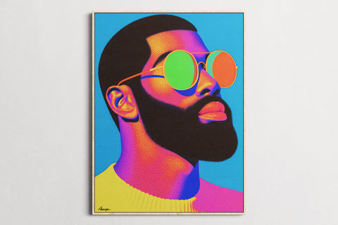 Dreaming in Neon — Stay Fly | Black Fine Art Print